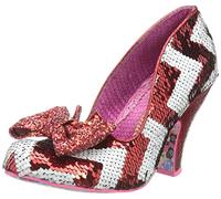 Irregular Choice Nick of Time Fashion Shoe, Q122 Red White CX, EUR 40 (UK 6.5)