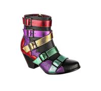 Irregular Choice Pink Seal The Deal Ankle Boots Pink Multi