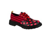 Irregular Choice Toasty Loaf Shoes, Black/Red, EUR 39 (UK 6)