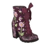 Irregular Choice Vibrant Violets Boots, Red, EUR 38 (UK 5)