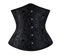 Irregular Choice White Bandeau Top Women S Boned Brocade Waist Training Underbust Corset Black Corset Lace Up Sexy Costumes Woman Black M