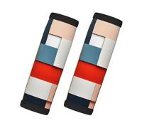 Irregular colour block Printed handle cover - highly elastic and wear-resistant material, easy to install, a good travel helper