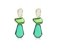 Irregular Crystal Dangling Earrings for Women Statement Earrings for Women Boho Big Earrings Crystal Jewelry, L, Metal, No Gemstone