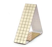 Irregular Crystal Mosaic Tiles Grids Self-Adhesive Square Glass Mosaic Tiles Sliver Mirrors Mosaic Sheet for DIY Handade Craft Wall Sticker(Gold-10x10mm)