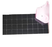 Irregular Crystal Mosaic Tiles Self-Adhesive Real Glass Craft Mini Square Mirrors Mosaic Tiles Stickers Bathroom DIY Handmade Craft Home Decoration Making(Black,4X30CM_10X10MM)