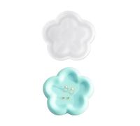 Irregular Dish Silicone Flower Heart Round Tray Gypsum Cement Mold Jewelry Storage Tray Epoxy Resin Molds Home Molds
