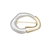Irregular Geometric Brooch Pins for Women Men Dainty Design Metal Gold Plated Statement Simple Hollow Collar Lapel Badges Banquet Corsaries Exquisite Suit Dress Accessories Chic Jewelry Graduation