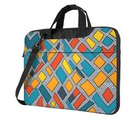Irregular geometric patterns Printed Laptop Crossbody Bag Crossbody Briefcase Easy To Use When Traveling For Business 14 inch