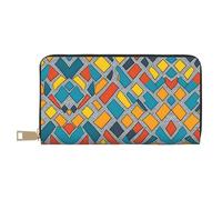 Irregular Geometric Patterns Wallet Hand-Held Coin Purse Fashionable and Versatile Long Can Hold Mobile Phones Coins Keys