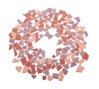 Irregular Glazed Ceramic Mosaic Tiles for Adult DIY Craft Projects | Mini Square Pieces, Polished Safe Edges, Retro Geometric Look, Kitchen Backsplashes and Wall Panels
