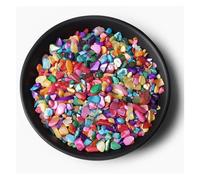Irregular Gravel Beads Irregular Gravel Rose Quartzs Raw Minerals Stone Using for Home Decor Fish Tank Aquarium Decoration for Craft(NO.45 Dyed Shell,100g)