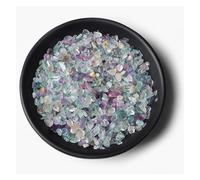 Irregular Gravel Beads Irregular Gravel Rose Quartzs Raw Minerals Stone Using for Home Decor Fish Tank Aquarium Decoration for Craft(NO.14 Fluorite,100g)