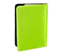 Irregular grid pattern Passport Holder for Travel - Passport Case for Men & Women Travel Document Organizer Credit Cards Case, Fluorescent Green, One Size
