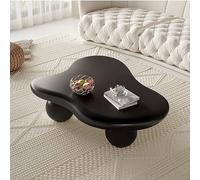 Irregular Indoor End Table,cute White Modern Tea Table,small Side Table End Table For Small Space, Bedroom,easy Assembly,strong Load-bearing Capacity,wood Black 120 * 76 * 35cm