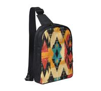 Irregular mysterious patterns Durable Chest Pack,Crossbody Bag with Water-Resistant Oxford Fabric, Design for Travel,Hiking,Daily Use