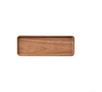 Irregular Oval Wooden Serving Tray and Dinner Plate for Displaying Snacks, Fruit, Dessert, and Various Food Items (19 * 10.5cm)