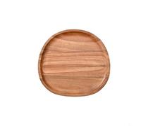 Irregular Oval Wooden Serving Tray for Dishes Snacks Fruits Desserts Cheese Platters Home Dining Table Decor (21 * 20.5)