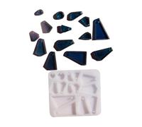 Irregular Pendant Mold Silicone Resin Casting Earring Pendant Making for Artistic Creations and Gifts Epoxy Resin Mold for Jewelry