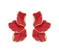 Irregular Petal Earring For Women Unique Statement Flower Dangle Earrings Trendy Jewelry Gift Real Earrings for Women Ears (D, 3. 1x1. 7cm)