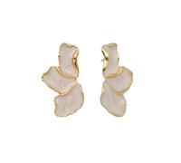 Irregular Petal Earrings For Women Statement Flower Earrings Dangle Large Flower Earrings Trendy Earrings Jewelry Gifts for Women, Metal, No Gemstone
