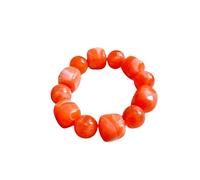 Irregular Resin Chunky Beaded Bracelet for Women Boho Colorful Acrylic Beads Stretch Bracelet Bangle Statement Jewelry Summer Beach Charm Bracelets Fashion Trendy Stone Beads Cuff Bracelets, L, Resin