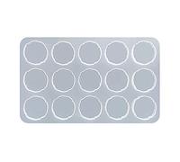Irregular Round Silicone Molds Silicone Resin Mold Epoxy Molds for Casting with Resin Cements and Polymer for Epoxy Tray Jewelry Mold Casting