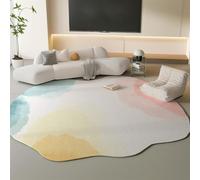 Irregular Shape Artificial Kaskade Carpet - Soft Warm and Easy to Care for Floor Mat Perfect for Home Decor and Living Spaces