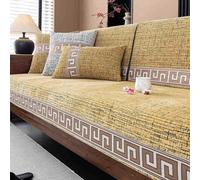 Irregular Shape Sofa Cover - Non-Slip Washable Chenille Couch Protector for Pets, Wrinkle Resistant Four Seasons Universal Slipcover A 70 * 120cm/27.56 * 47.24in