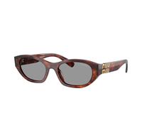 Miu Miu MU A03S 21C40O Woman Sunglasses Acetate Havana Grey Geometric Normal