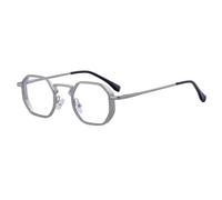 Irregular Sunglasses Suitable For Men, Metal Slingshot Temple Design, Double Bridge Outdoor Punk Uv400(C8)