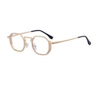 Irregular Sunglasses Suitable For Men, Metal Slingshot Temple Design, Double Bridge Outdoor Punk Uv400(C7)
