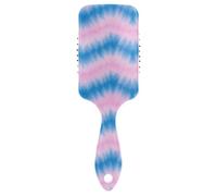 Irregular Tie-dye in Light Blue gentle hair brush for hair growth Designed scalp massager brush for short hair with Ergonomic handle cepillo para pelo rizado