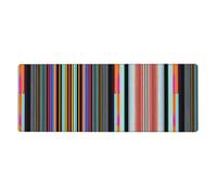 Irregular Vertical Lines Long and Large Rubber Mouse pad for Office Computers 12x31.5in