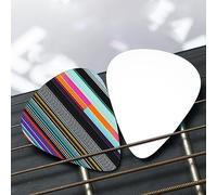 Irregular vertical lines Patterned guitar pick set - (thin/medium/thick), widely compatible with all kinds of stringed instruments,