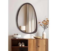 Irregular Wall Mirror Asymmetrical Entryway : Decorative Asymmetric Black Mirror 50 x 70cm Unique Vanity Shaped Dressing Vanity Mirrors for Living Room, Bathroom, Bedroom, Hallway Wall Art Decor