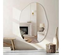 Irregular Wall Mirror Large Asymmetrical Mirrors Modern Decorative for Bathroom Bedroom Living Room Entryway Farmhouse Wall Mounted 95L x 65W cm