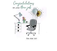 Congratulations On Your New Job Irresistible Greeting Card Embellished Cards