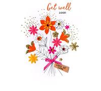 Irresistible Get Well Soon Greeting Card Embellished Cards