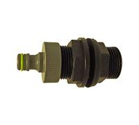 IRRIGA 3/4" BSP IBC Tank/Waterbutt Connector + Range of Outlet Fittings (3/4" IBC + Hose CON)