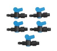 Irrigation Ball Valve, 3pcs 16mm Pipe Connectors Hose Nut Lock for Drip Irrigation System Garden Watering Shut Off Control(50pcs)