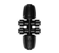 Irrigation Connectors, 6 Way Divider for Drip Line, Watering Connectors - For Garden Greenhouse Landscape Backyard Flower Bed Farm Lawn Agriculture
