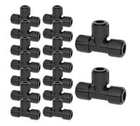 Irrigation Connectors | Leak-Proof Easy Install | Quick Connector Tee Adapter | for Lawn Farm Greenhouse Garden Flower Beds Backyard