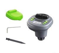 Irrigation Control 4-Zone Garden Watering System IP68 Waterproof Rain Sensor Compatible Automatic Timer for Lawn Plants Greenhouse Grey