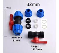 Irrigation Focused Stop Tap Valve Solution to Efficient Water Flow Management in Gardens (32mm)