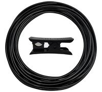 Irrigation Hose, CTRICALVER 10M 1/4 Inch Drip Irrigation Tubing, Garden Irrigation Pipe, with Hose Cutter for Farming Lawn Garden Watering (Black)