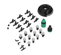 Irrigation Kit with Atomizing Nozzle, Automated Watering System for Gardens, Potted Plants & Vegetable Plots, Timer-Compatible Design, Punch- Assembly