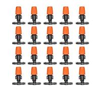Irrigation Mister Nozzle with Tee Joint, Flow Irrigation Dripper 20Pcs