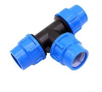 Irrigation Pipe Fittings 3 Way Valve Plastic Quick Connect Water Pipe Connector PE PVC PPR Tube Joint Adapter Garden Irrigation System Fitting 20mm 25mm 32mm 40mm 50mm 63mm