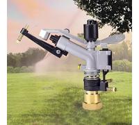 Irrigation Sprinkler with Tripod Bracket, Connects to Water Hose, 1" Internal Thread Interface for Yard Garden Lawn, Adjustable and Durable