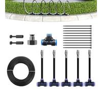 Irrigation System for Garden | 360 Degree Garden Watering System,Quick-Connect Supplies Adjustable Design for Balcony Plant Care Greenhouse Pots Patio Vegetable Landscaping